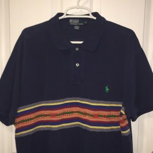 Ralph Lauren Polo. Navy with Southwest design. XL